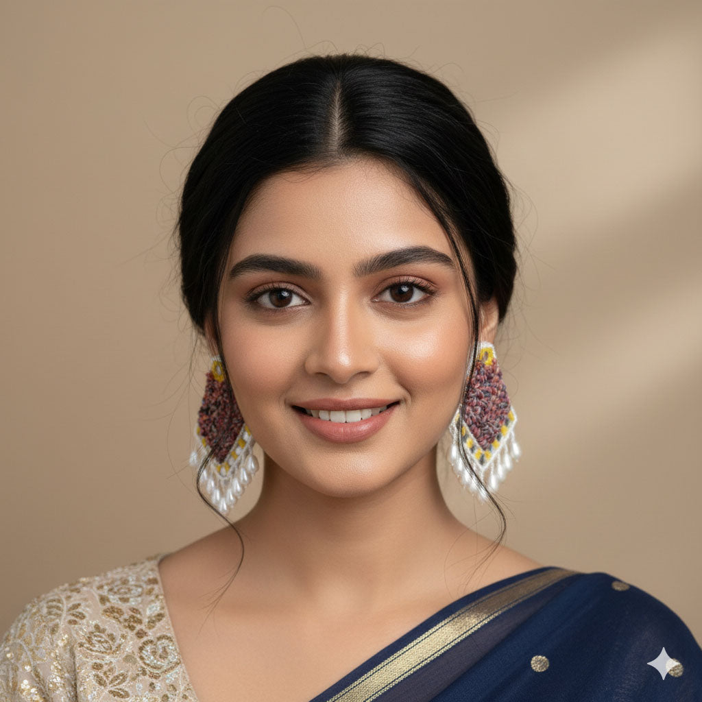 Multicolor Statement Eearrings