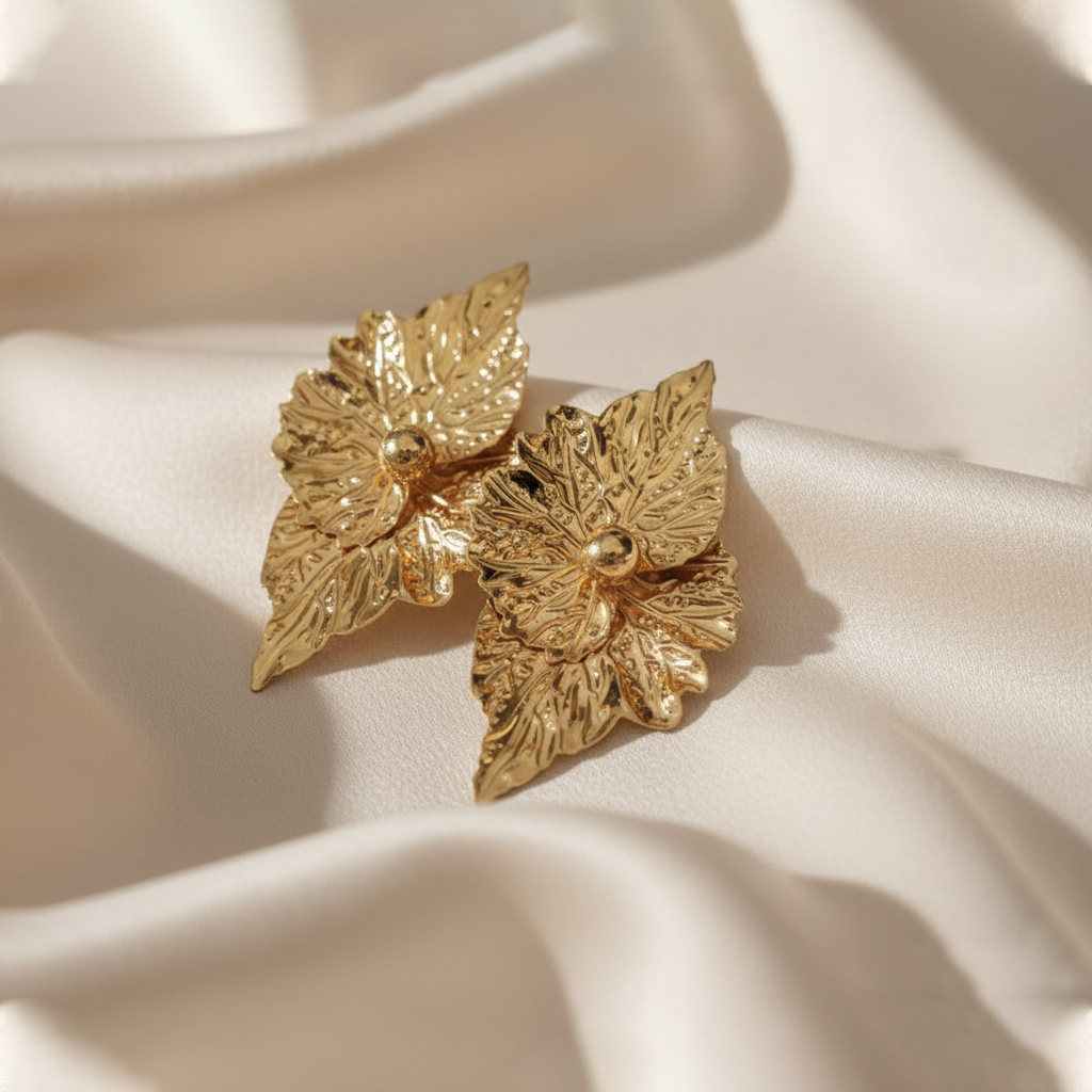 Dimond-shaped anti turnish earrings